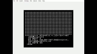 Colorful Asterisk Field In TI BASIC for the TI 99/4A