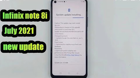 infinix note 8i July-2021 new update| infinix note 8i XOS system update|infinix note 8i new update