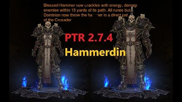 Diablo III ROS PTR 2.7.4 crusader Seeker of the Light  Hammerdin GR 100