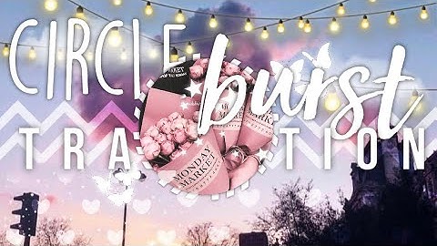 CIRCLE BURST TRANSITION GREEN/BLUE SCREEN