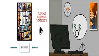 5 TL' ye GTA 5 ALIRSAK NE OLUR ? (Çöp Adam) screenshot 5