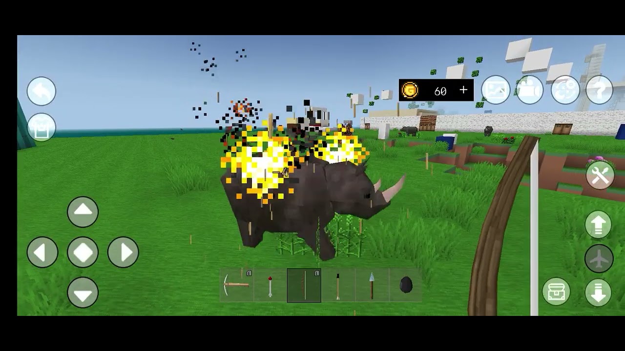 Rhino police and wolf in mini block craft 3d be like: 