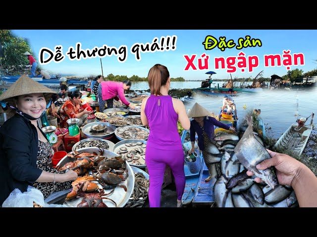 Tuyệt đẹp xứ ngập mặn - Quá nhiều đặc sản giá rẻ chợ Gò Quao Kiên Giang class=