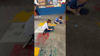Gabriel jogou bafo na amarelinha da escola! #shorts