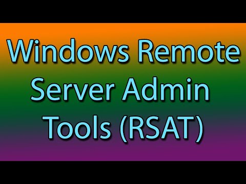 How to install Windows Remote Server Administration Tools (RSAT)