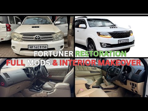 FORTUNER RESTORATION FULL MODS & INTERIOR MAKEOVER||@HybridCustoms #9988229191 #youtubevideo