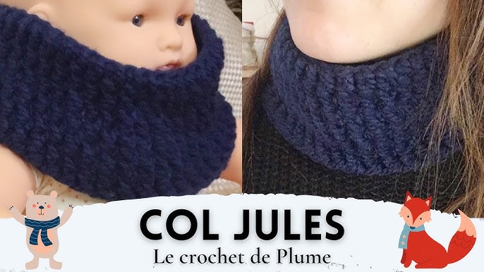 Cache-cou en tricot doublé polar - Ado garçon