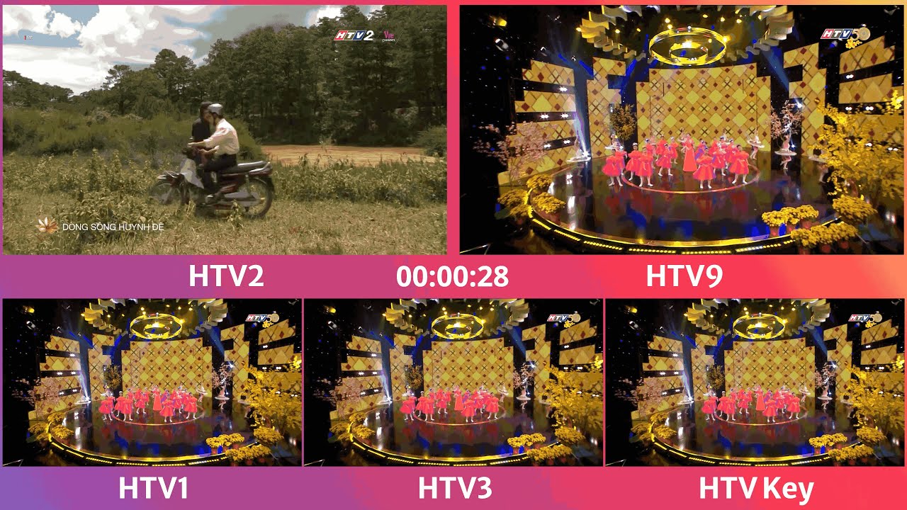 HTV | Các kênh test hòa sóng và khoảnh khắc lên logo Tết của kênh HTV2 ...