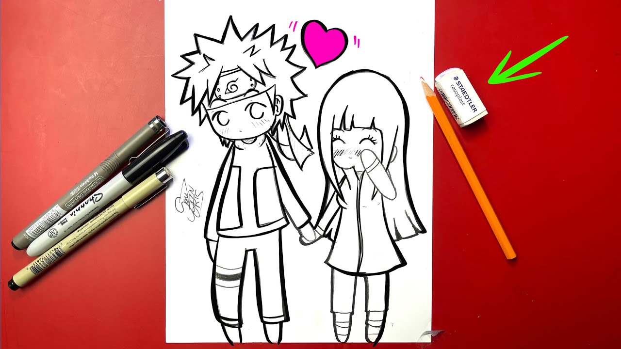 HOW TO DRAW HINATA FROM NARUTO /// COMO DESENHAR A HINATA DE NARUTO 