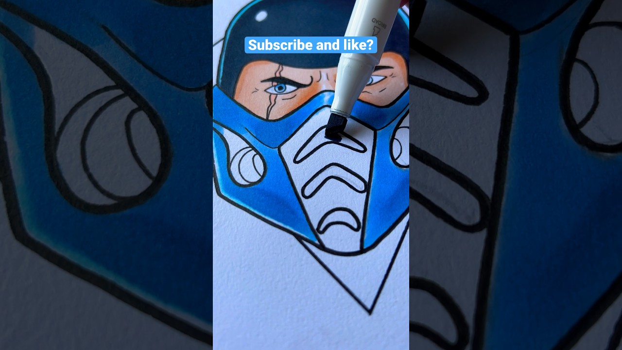 Super Easy Sub Zero Drawing With Ohuhu Markers! 