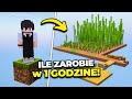 Tyle ZAROBIŁEM w 1 Godzine na OneBlocku w Minecraft...