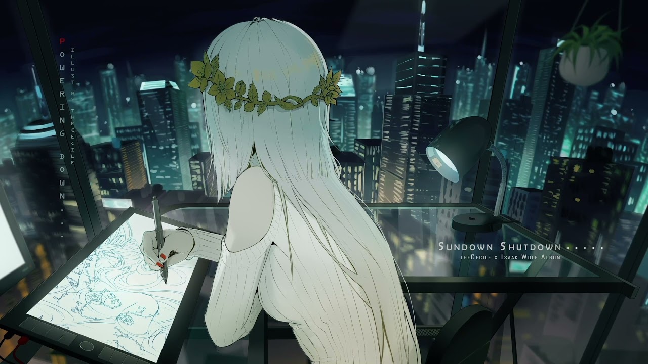 when you’re drawing alone at night. 