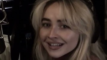 Sabrina Carpenter during the making of "Man