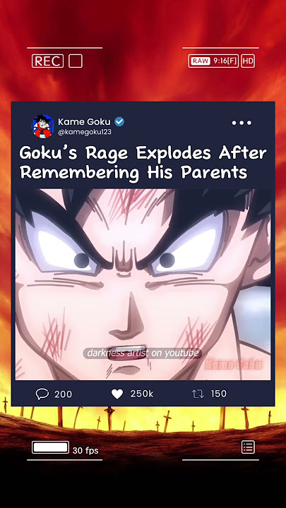Goku’s Rage Explodes After Remembering His Parents #dragonball