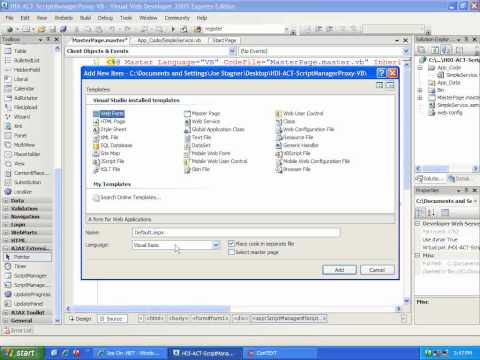 HDI ACT ScriptManagerProxy