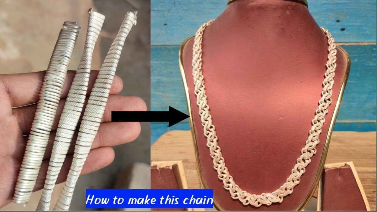 Making Silver Cuff Chain / SIlver Chain Making YouTube