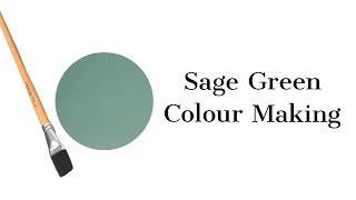 Sage Green Colour | How To Make Sage Green Colour | Colour Mixing | Almin Creatives screenshot 5