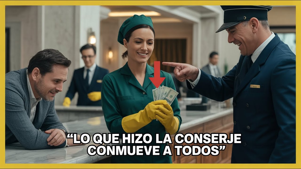 Increíble acto de bondad: una conserje ayuda a un hombre sin hogar, ¡sin saber que es su jefe!