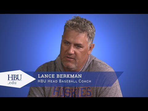 Lance Berkman, HBU Head Baseball Coach is featured on Think About It