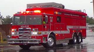 *Q & Airhorn* LAFD USAR 88 Responding