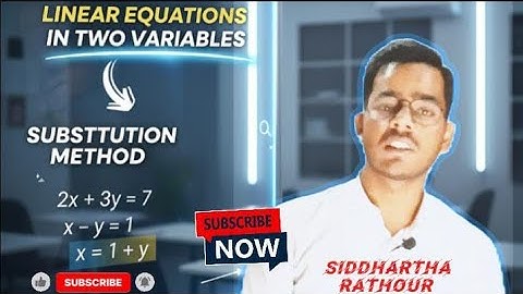 Class 10 substitution Method | Linear Equations in Two variables #viral #substitutionmethod 