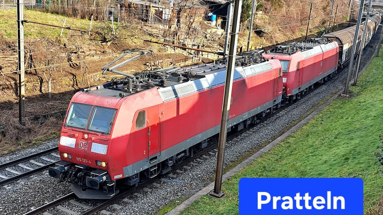 Pratteln🇨🇭im Einfahrbereich⬅️Rheinfelden: SBB Cargo, Beacon, DB Cargo, Stadler Kiss, Stadler FLIRT