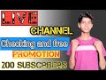 Live Channel cheking and free promotion and 200 subscribers | Free channel cheking and 200 sub