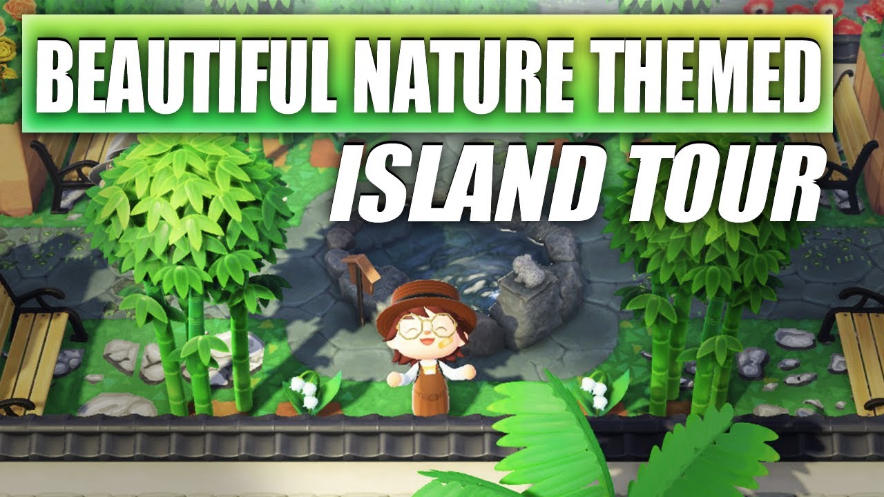 ACNH Beautiful Nature Themed Island Tour! YouTube