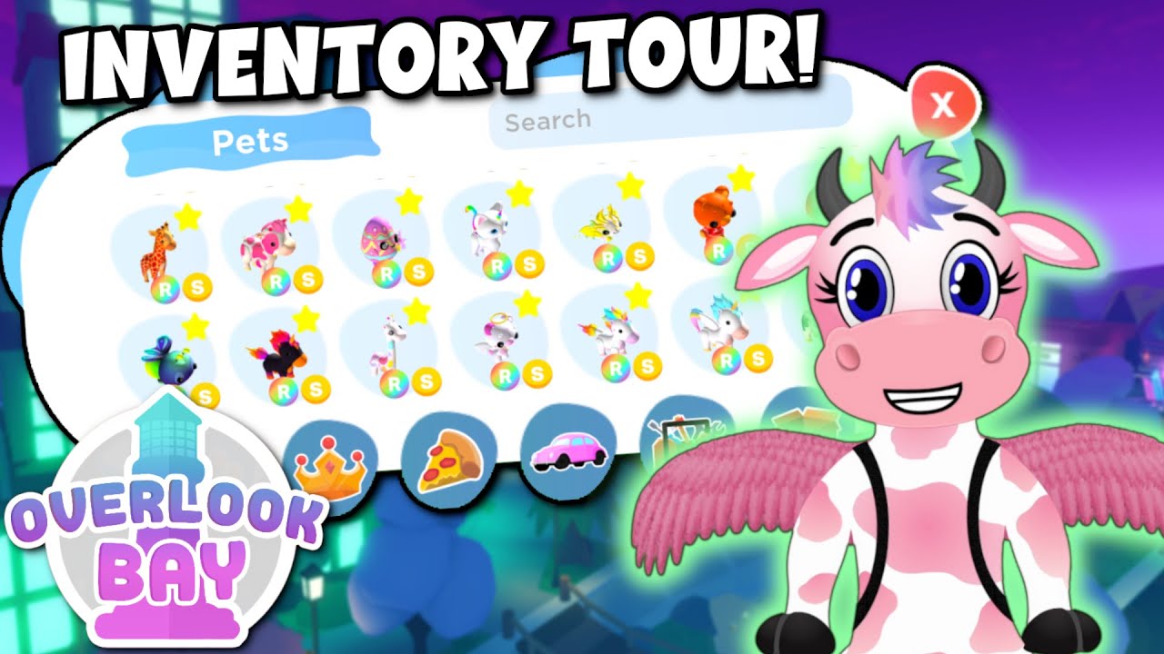 📦 Cowmingo's Inventory Tour In Roblox Overlook Bay! 😲 *Every Item In the Game!*