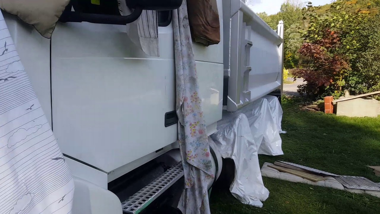 Painting my Dump truck some silver YouTube