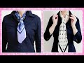 ♡【スカーフネクタイ巻き方】これさえ見れば簡単に巻けるコツ！how to tie a scarf like a necktie