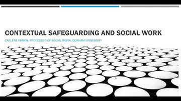 Contextual Safeguarding webinar with Professor Carlene Firmin
