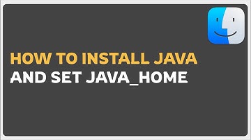 How to Install Java JDK on Mac OS and set JAVA HOME variable