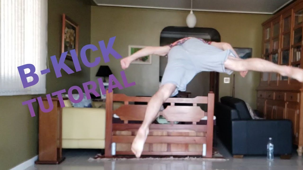 PARKOUR EM CASA #3- B-KICK (Butterfly Kick) TUTORIAL - YouTube