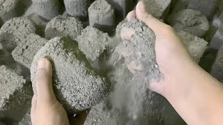Stressrelief crumbling of concrete sand dry crumbling🌪/Relaxing/Crunchy crumbles/#asmr #fyp🌪🌪
