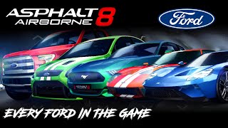 Asphalt 8: Full Ford Showcase (Every Car ingame, 2022)