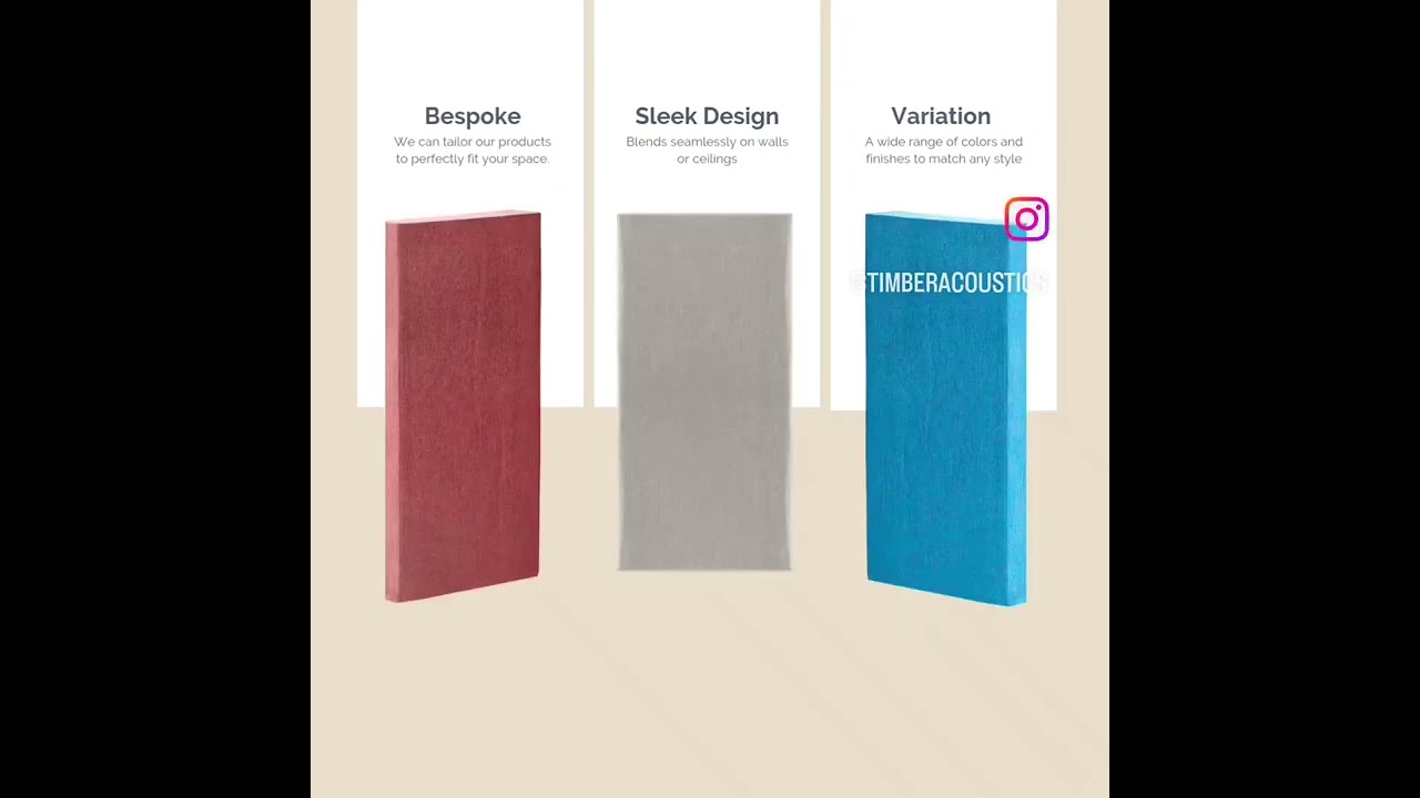 Absorption panels colour variation | Timber Acoustics