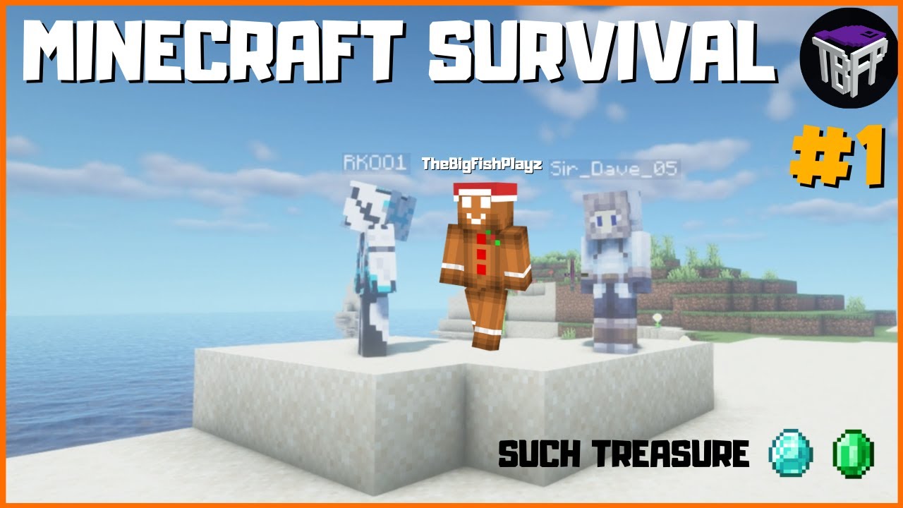 Minecraft Survival Let's Play : BUILDING OUR FIRST HOUSE (Part 1) - YouTube