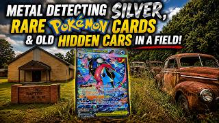 Metal Detecting Silver, Rare Pokémon Cards & Old Hidden Cars in a Field!
