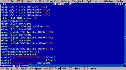 program to create electricity bill in c++