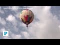 Hot air balloons fly above Doha Skies, as part of Hot Air Balloon Festival