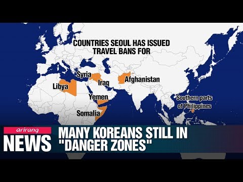 S. Koreans still in many highly dangerous areas of the world despite recent abduction case