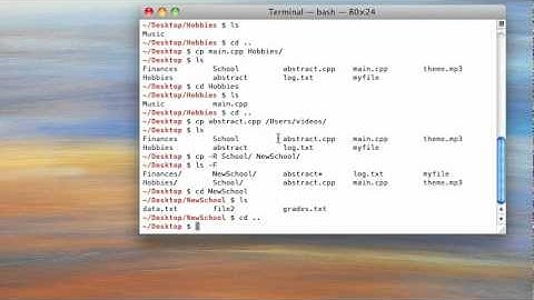Using BASH to Rename, Copy, and Delete Files and Folders