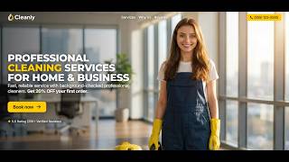 Cleaning Service Website Template — 5X More Clients