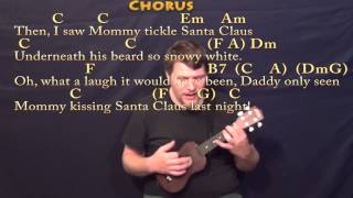 I Saw Mommy Kissing Santa Claus - Ukulele Cover Lesson In C With Chordslyrics