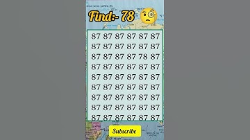 🌟FIND:-78👈#mindset #puzzle #reasoning #foryou #challange #maths #riddles #findtheodd #shortsfeed