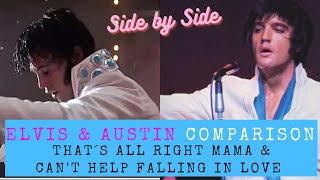 Video thumbnail of "ELVIS & AUSTIN | side by side COMPARISON⚡️"