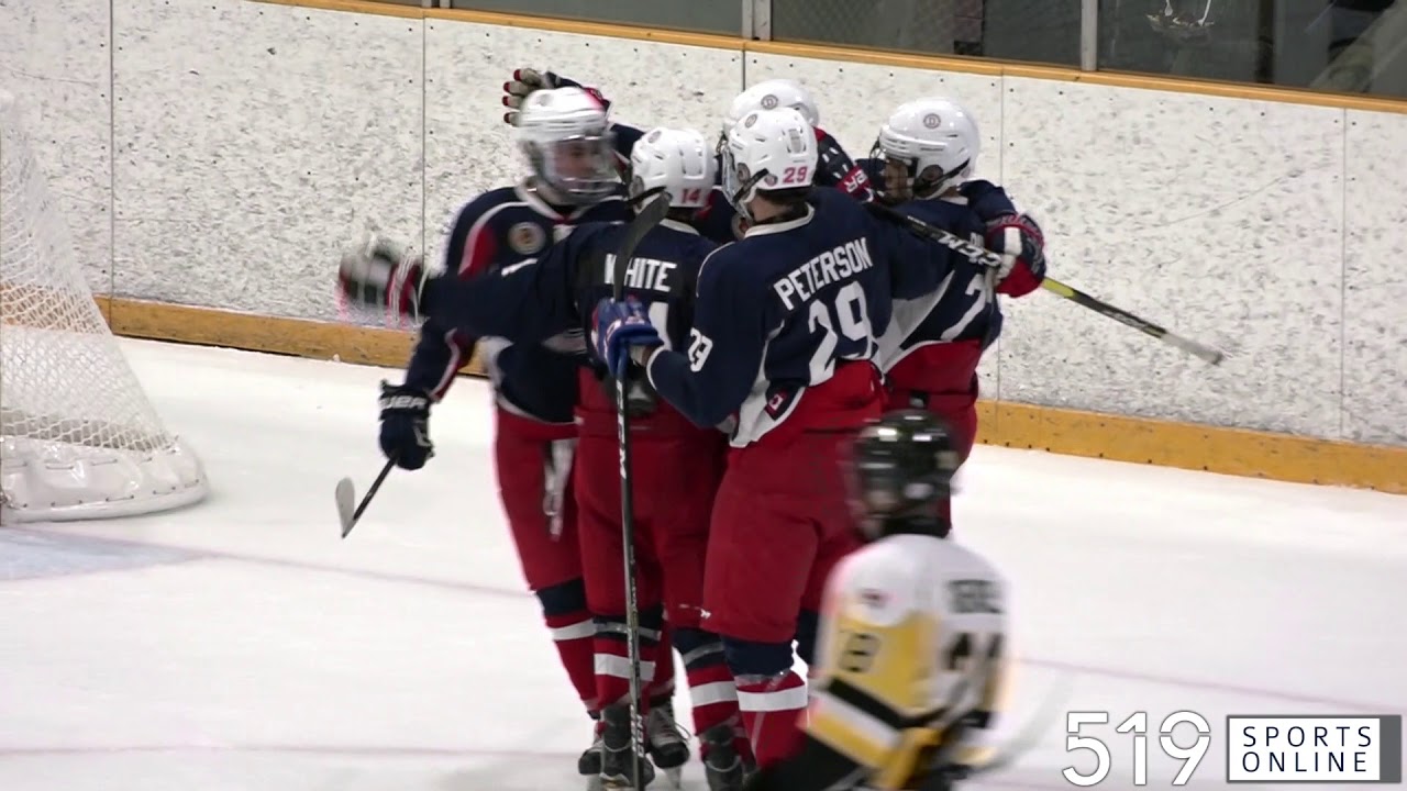 GOJHL Kitchener Dutchmen vs Waterloo Siskins YouTube