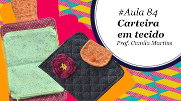 Patch & Arte com Lanmax - #aula84 - Carteira em tecido com bolso em zíper