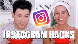 INSTAGRAM BEAUTY HACKS TESTED with MannyMua